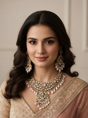 Sabyasachi Inspired Bridal Antique Victorian Jewellery Necklace Set By Gehna Shop