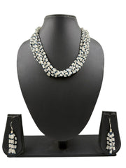 Multi Layered Rainbow Moonstone Beaded Necklace Set For Women - Elegant Gemstone Jewellery 