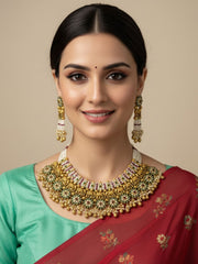 Avni Designer Hathi Design Wedding Temple Jewellery Necklace Set