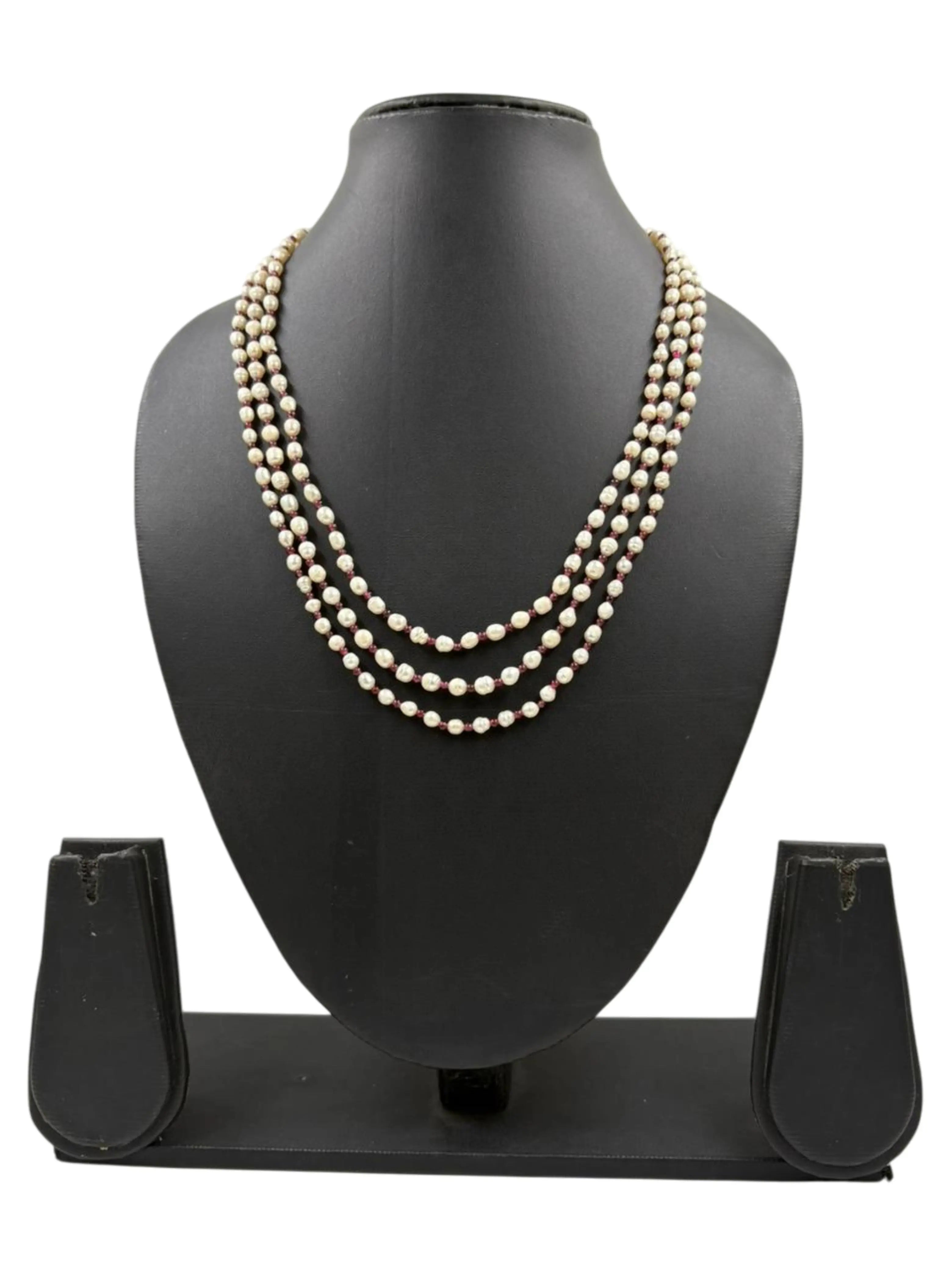 Kalki Shape Freshwater Pearls Beaded Necklace For Women 
