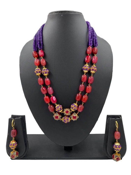 Multi-coloured Sapphire Bead Necklace by Julia Lloyd George
