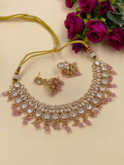 Malvika Designer Bridal Polki Necklace Set | Wedding Jewellery