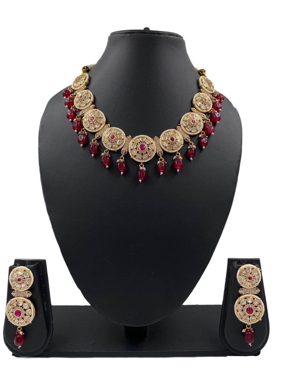 Suhani Unique Polki Necklace Set For Weddings By Gehna Shop