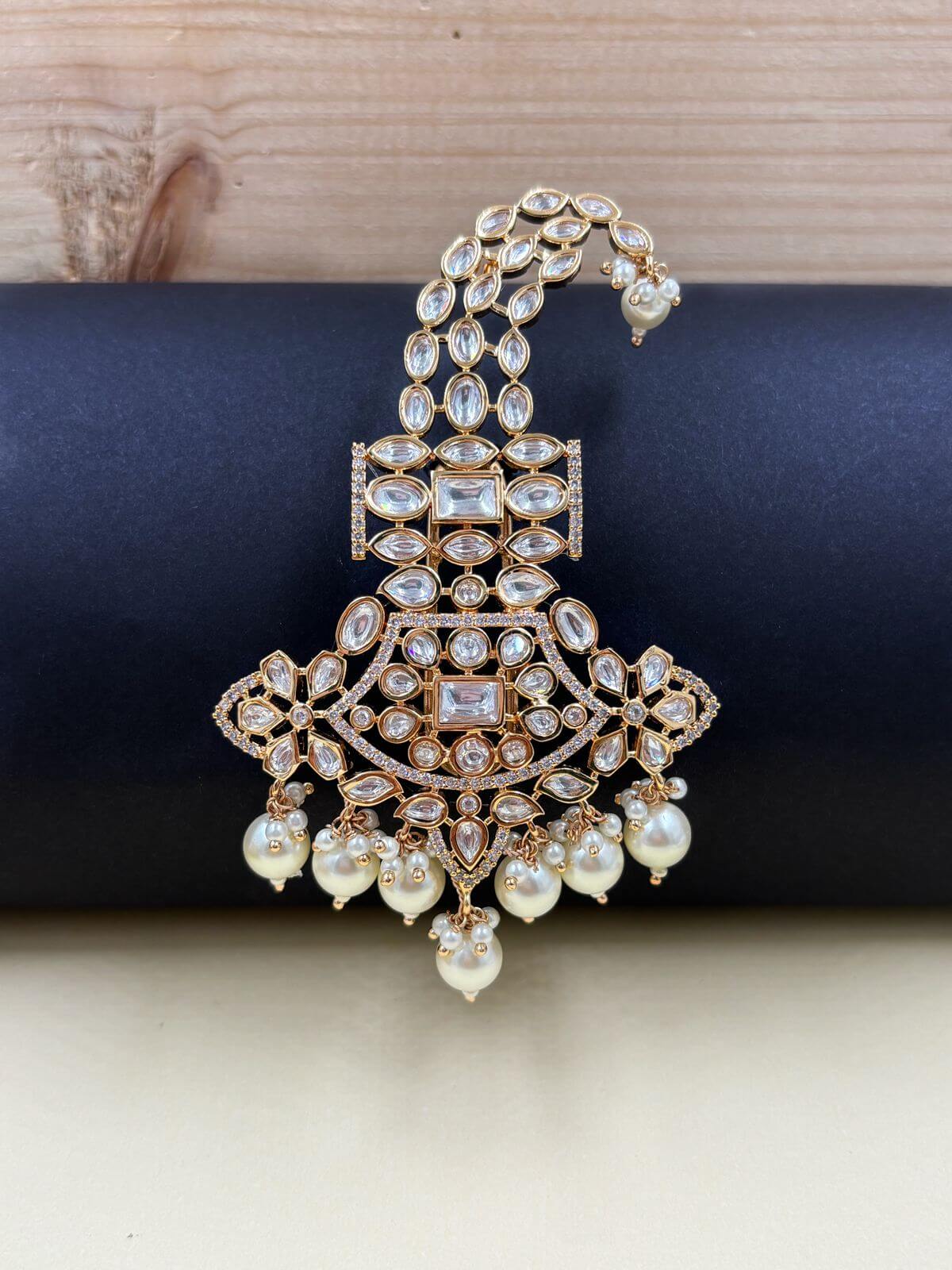 Traditional Kundan Polki Kalangi | Safa and pagdi Kalgi  handcrafted with gem stones for royal look