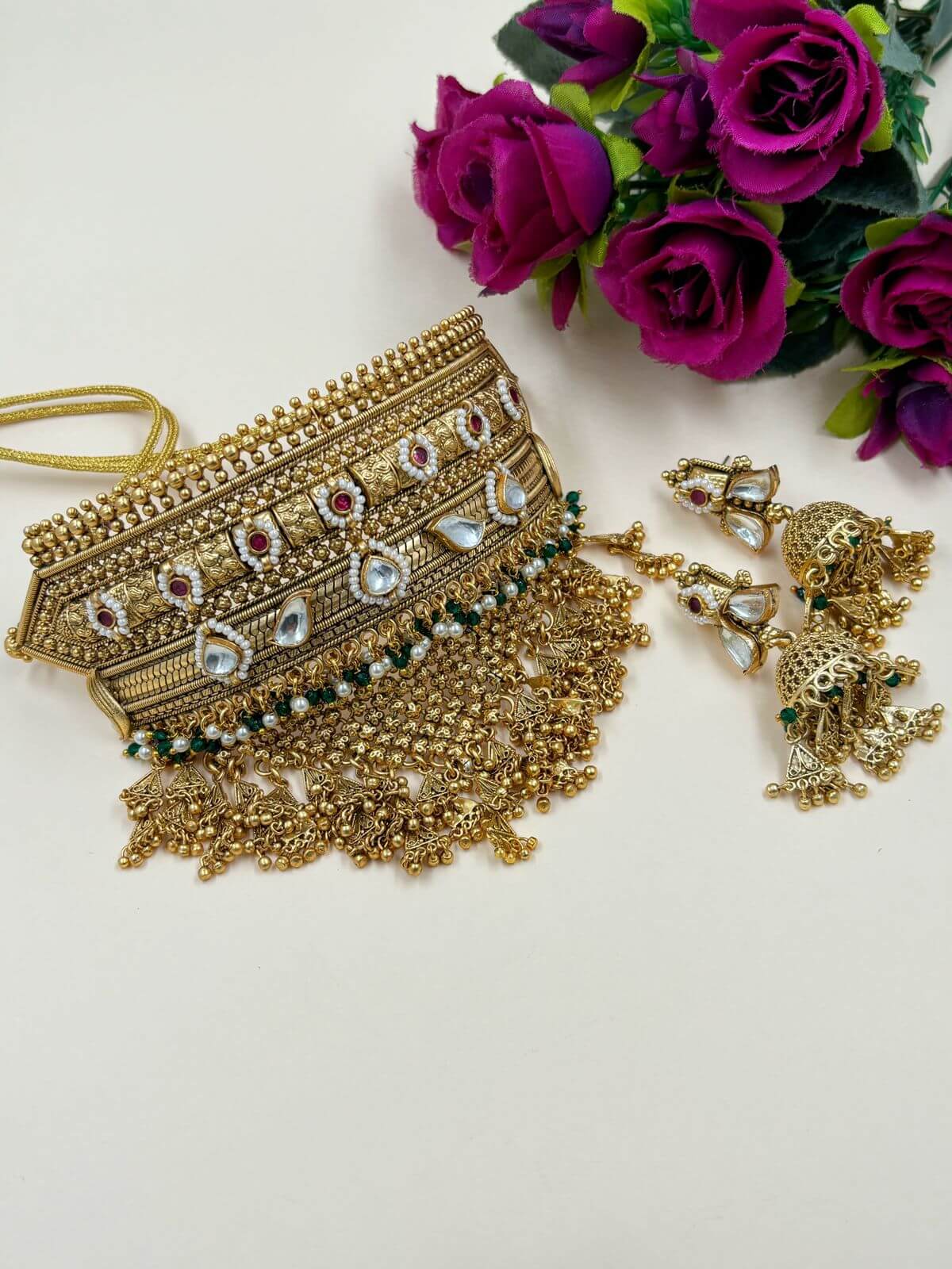 Buy Drisana Antique Choker Set by Tarinika | Indian Jewelry - Tarinika India