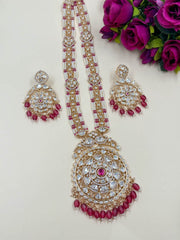 Mayuri Artificial Long Polki Necklace Set For Weddings | Wedding Jewellery