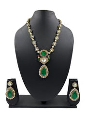 Sasha Antique Victorian Jewellery Necklace Set | Moissanite Polki Jewellery