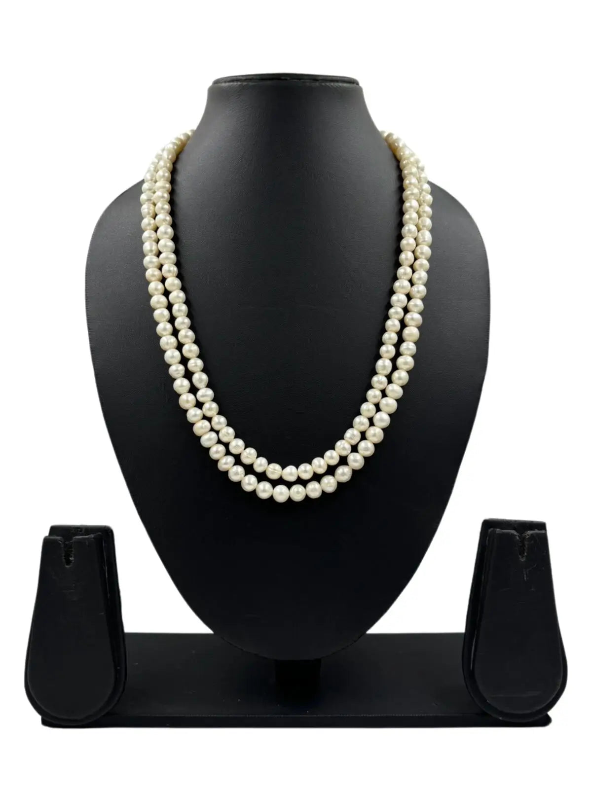 Double Layered Real Fresh Water Pearl Beaded Necklace  online for women 