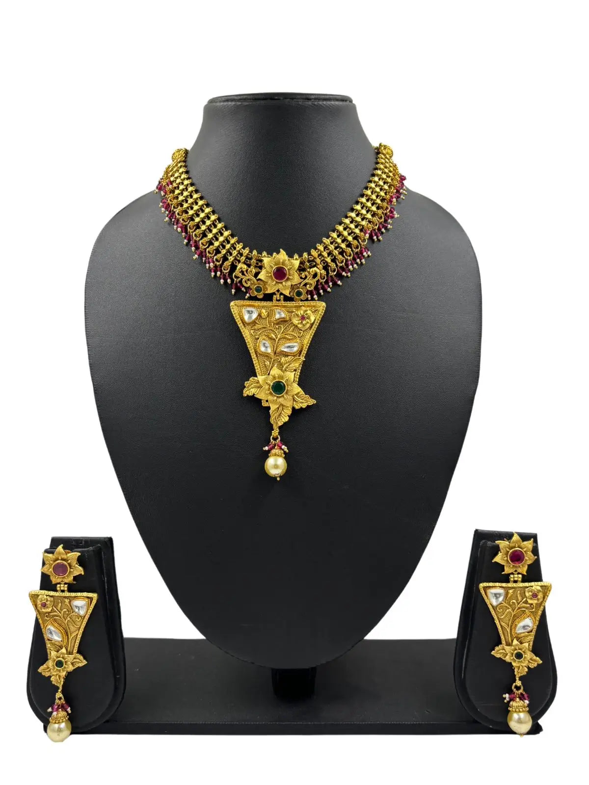 Vishakha Exquisite Artificial Antique Jewellery Set for Women Online AT discounted rates 