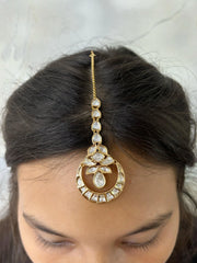 Traditional Simple Polki Kundan Maang Tikka For Weddings By Gehna Shop Maang Tikka