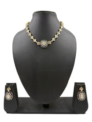 Simple Kundan Wedding Necklace Set  - Wedding and Festive Jewellery Sets