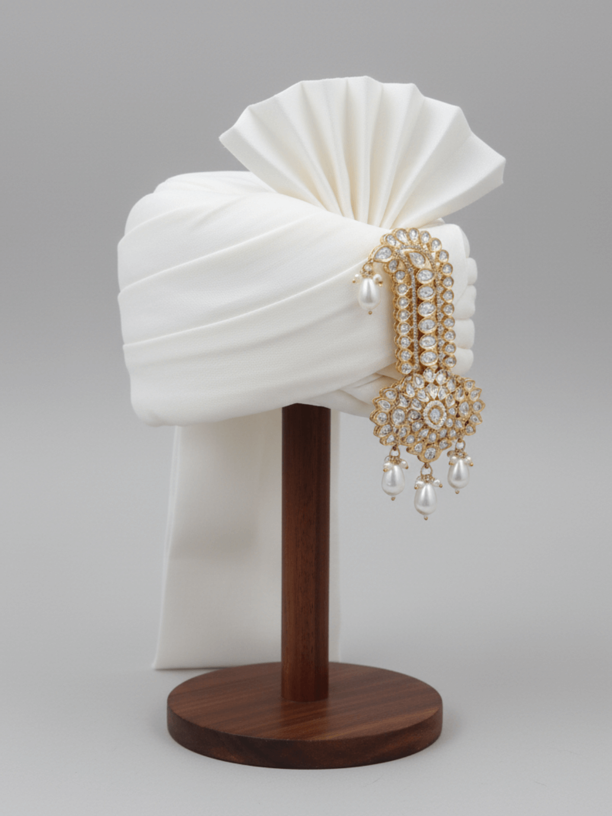 White Royal Kalangi For Groom | Safa Kalgi for Men