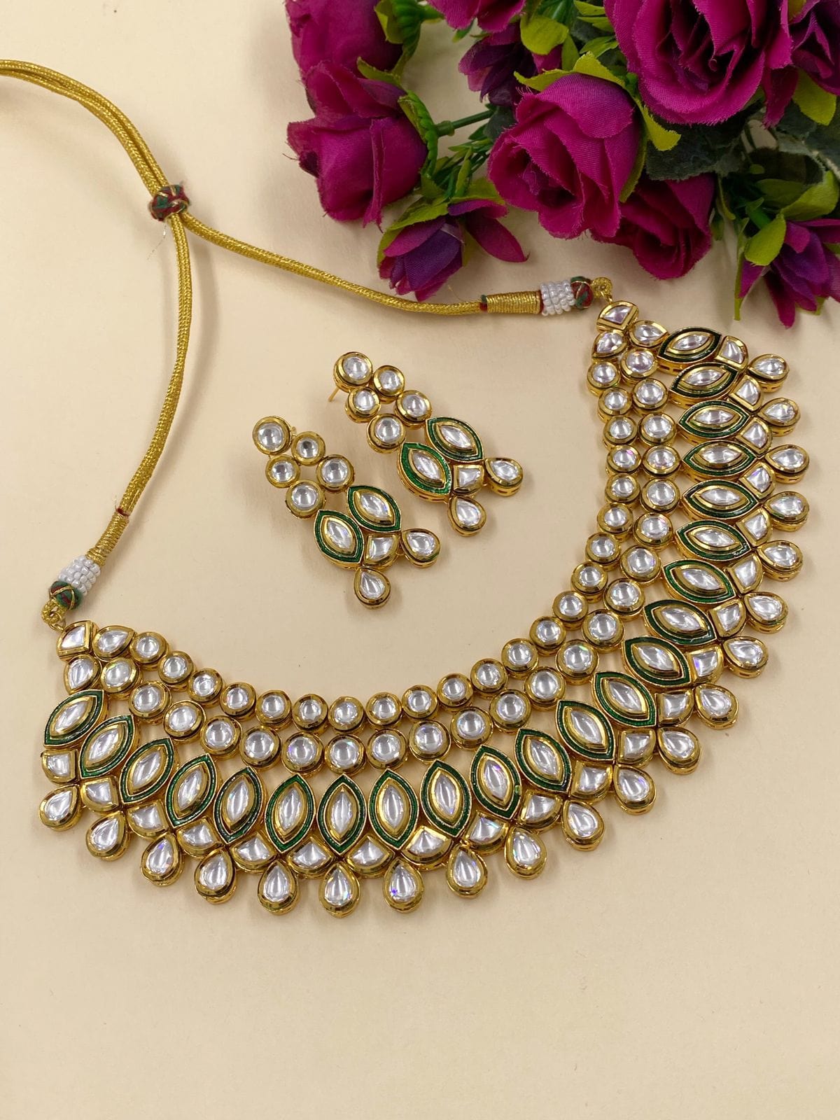 Anamika Bridal Kundan Jewellery Necklace Set By Gehna Shop Bridal Necklace Sets