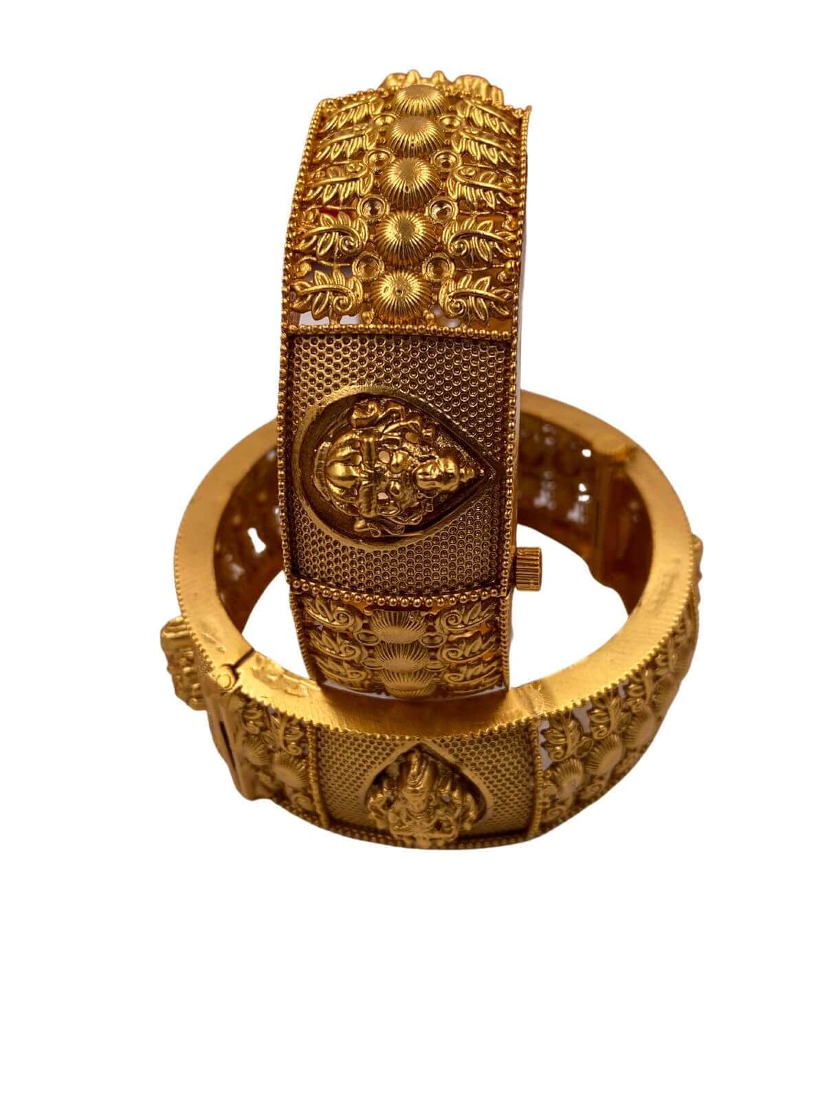 Lakshmi devi gold bangles Clearance