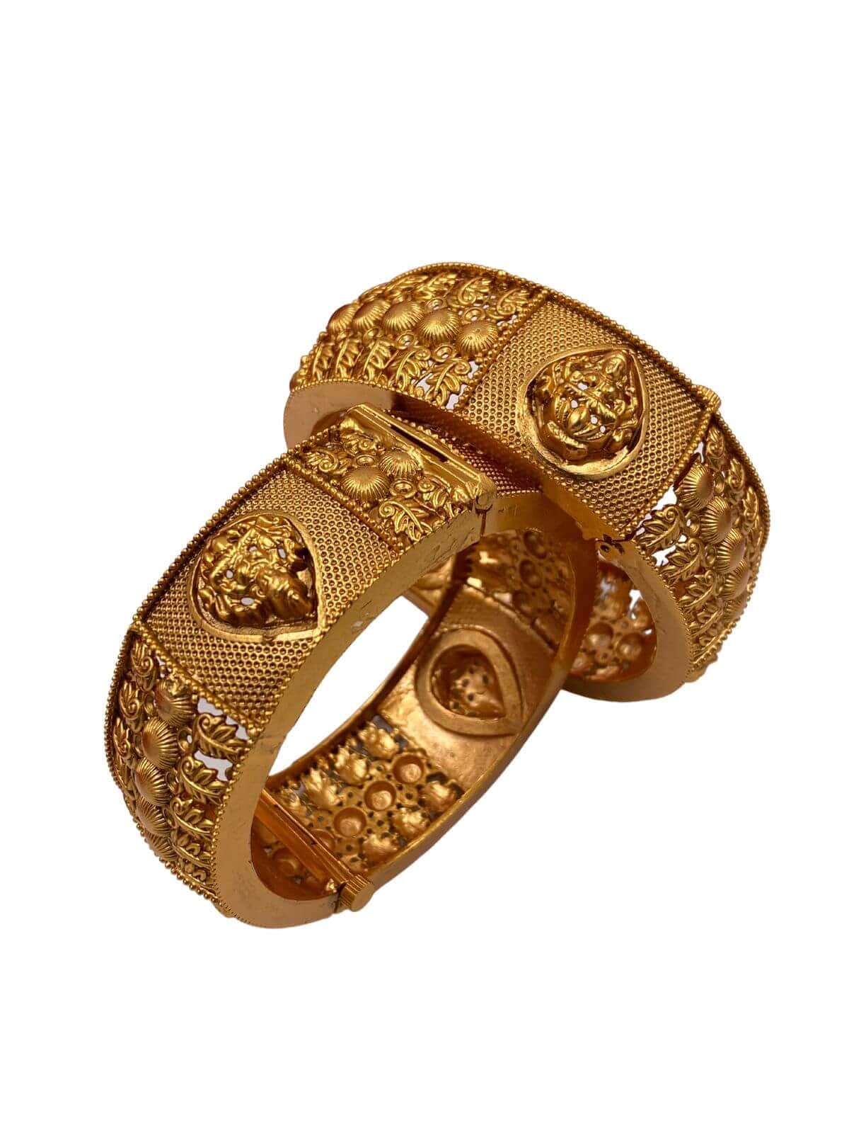 Temple Jewellery Gold Lakshmi Devi Finger Ring Designs Temple