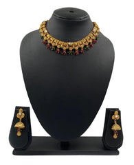 Antique Golden Necklace Set For Girls By Gehna Shop Antique Golden Necklace Sets