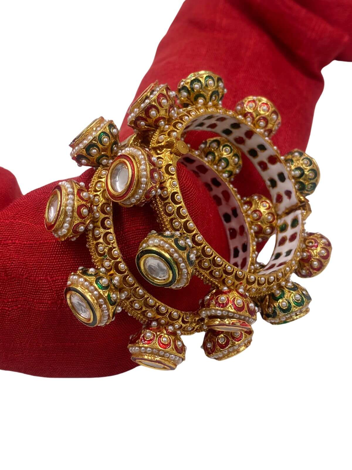 Beautiful Multi Color Meenakari Kundan Gokhru Pacheli Bangles | Wedding Bangles Bangles