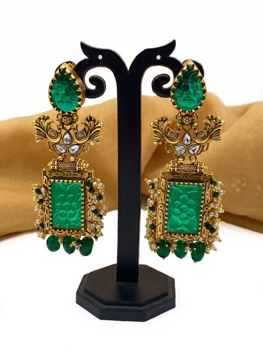 Green Earrings - Buy Green Earrings Online in India