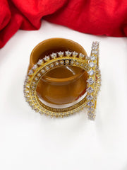 CZ Diamond Pacheli Bangles For Women By Gehna Shop Zircon Bangles