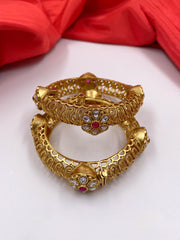 Designer Antique New Golden Look Paatla Bangles For Ladies By Gehna Shop Antique Golden Bangles