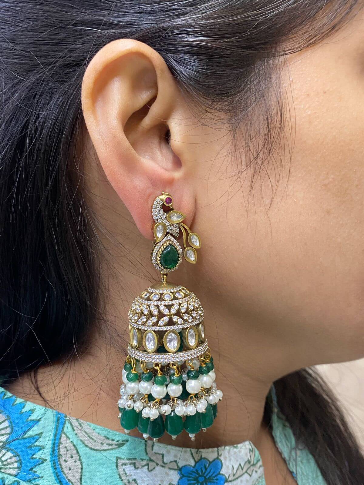 Deepa Gurnani | Masara Fuchsia Earrings – Online Jewelry Boutique