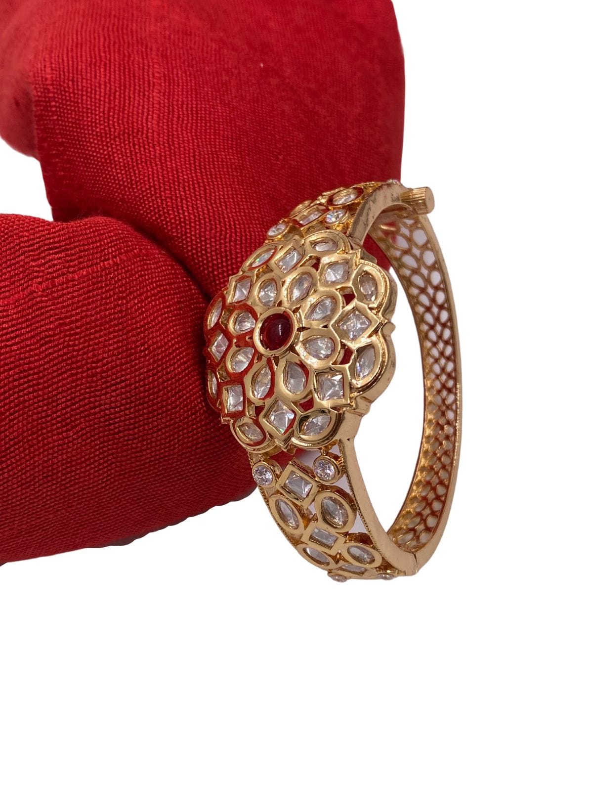 Buy ZENEME Set of 8 Goldplated meenakari bangles each has a Red and Green  artificial stonestudded detail Online at Best Prices in India  JioMart
