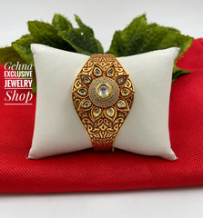 Designer Gheru Polish Kundan Bracelet For Ladies Bracelets