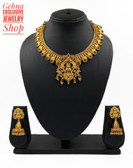 Designer Goddess Lakshmi Necklace Set For Women By Gehna Shop Temple Necklace Sets
