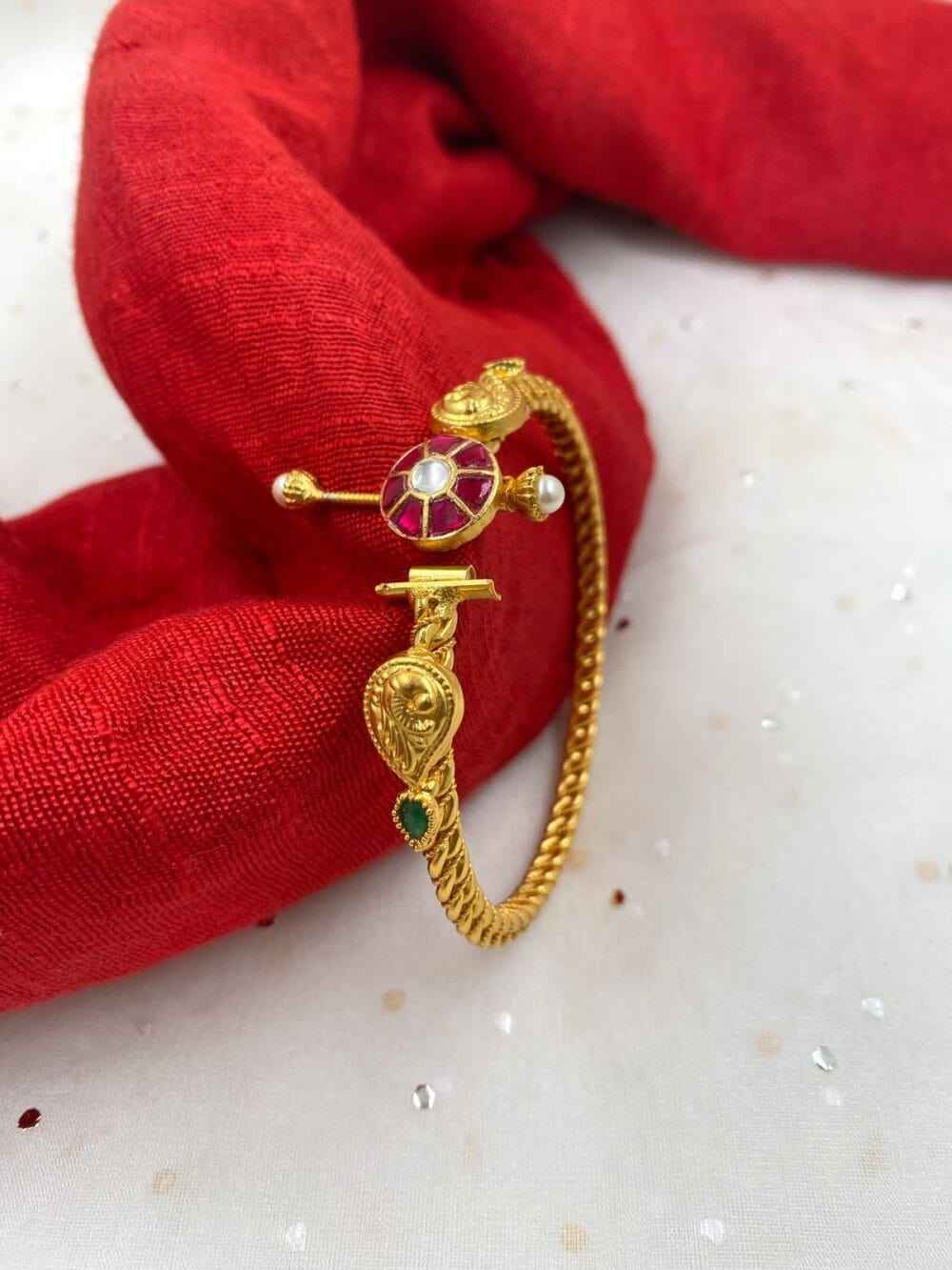 Designer Gold Plated Antique Bracelet For Women 2x8