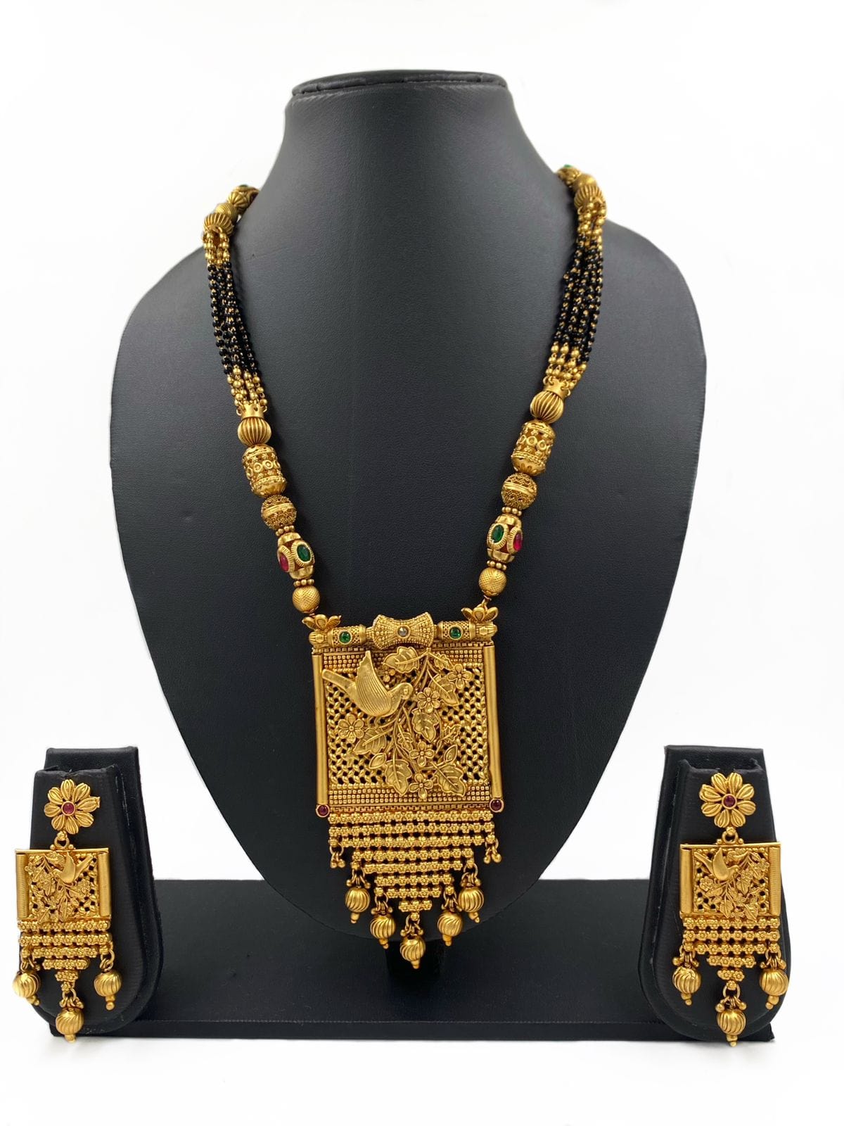 Designer Gold Plated Long Mangalsutra For Women By Gehna Shop Mangalsutras