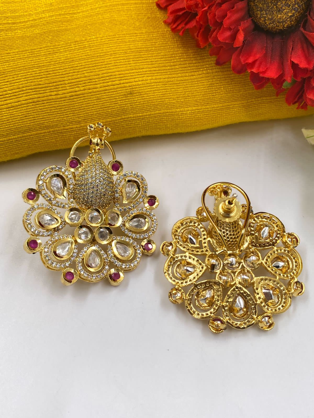 Olive Diamond Garden | Geethu Maria on Instagram | Gold earrings designs,  New gold jewellery designs, Etsy earrings