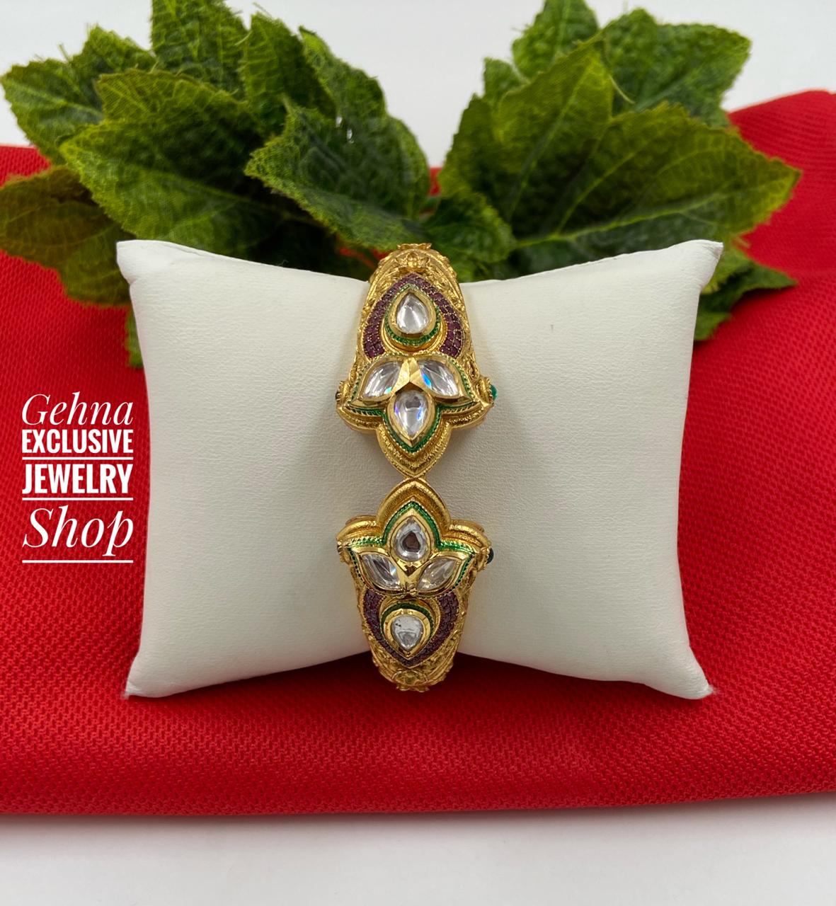Order Anshi Art DT Flower- J Bangle Set Online From Anshi Art - Artificial  Jewellery Whole Sale,Noida