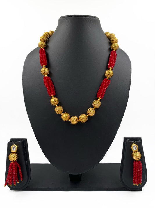 Buy Mirana Antique Black Beads Necklace Set | Tarinika - Tarinika India