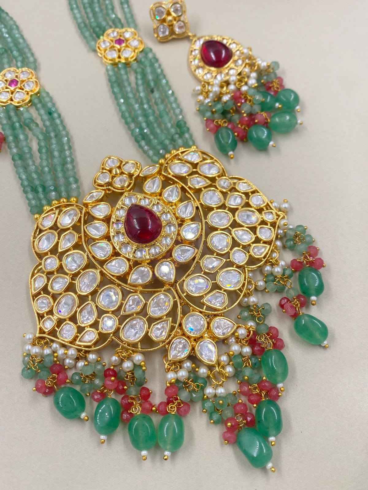 Long Kundan Necklace Set For Brides Shop Online – Gehna Shop
