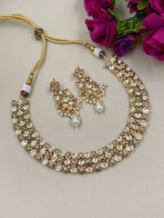 Designer High Quality Meenakari And Kundan Wedding Necklace Set Kundan Necklace Sets