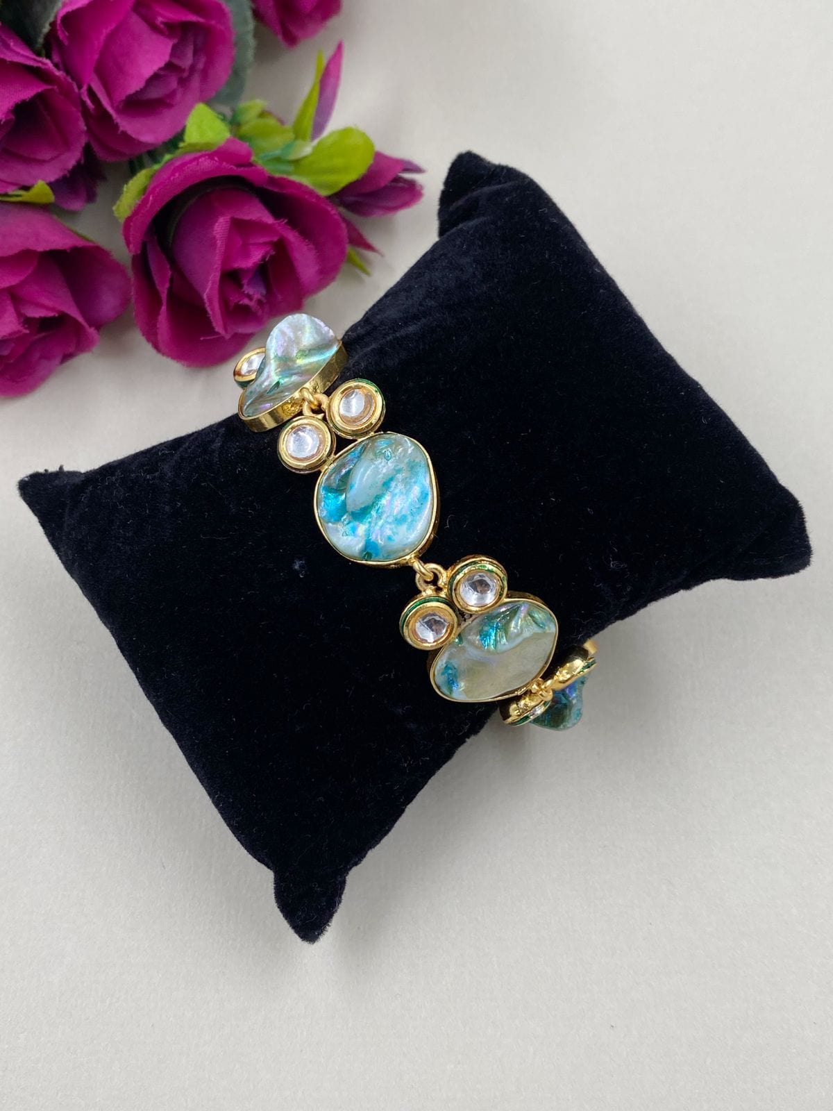 Designer Kundan And Pearl Bracelet For Ladies And Girls By Gehna Shop Bracelets