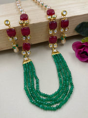 Designer Long Jade Beads Necklace For Women By Gehna Shop Beads Jewellery