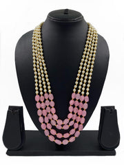 Designer Multi Layered Beaded Pearls And Stones Necklace Mala By Gehna Shop Beads Jewellery