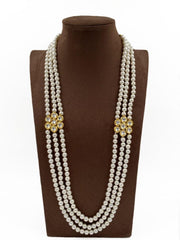 Designer Multi Layered Beaded Shell Pearls And Kundan Mala For Men And Women Beads Jewellery