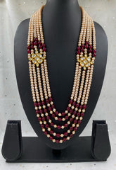 Designer Multilayered Kundan And Pearls Beads Necklace For Men And Women Beads Jewellery