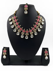 Designer Polki Necklace Set For Weddings By Gehna Shop Victorian Necklace Sets