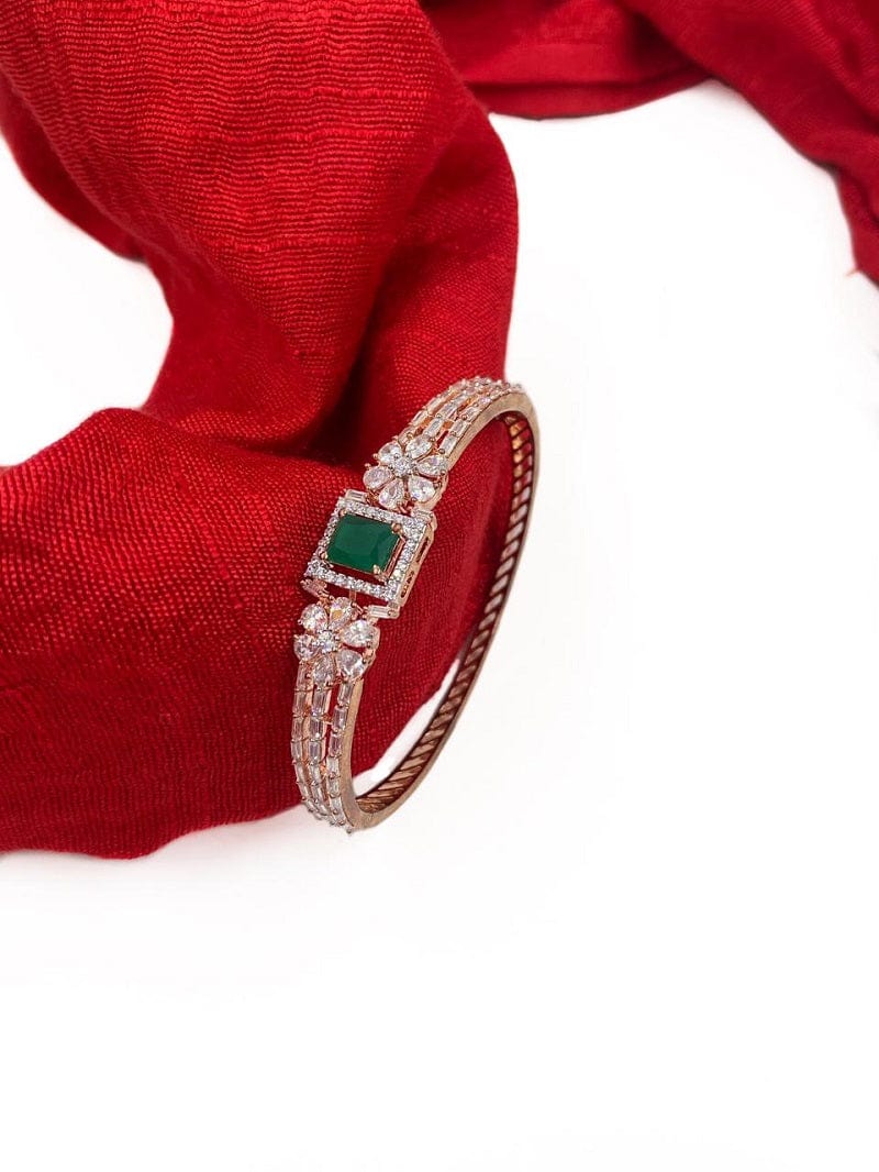 Designer Rose Gold American Diamond Bracelet For Women By Gehna Shop Bracelets