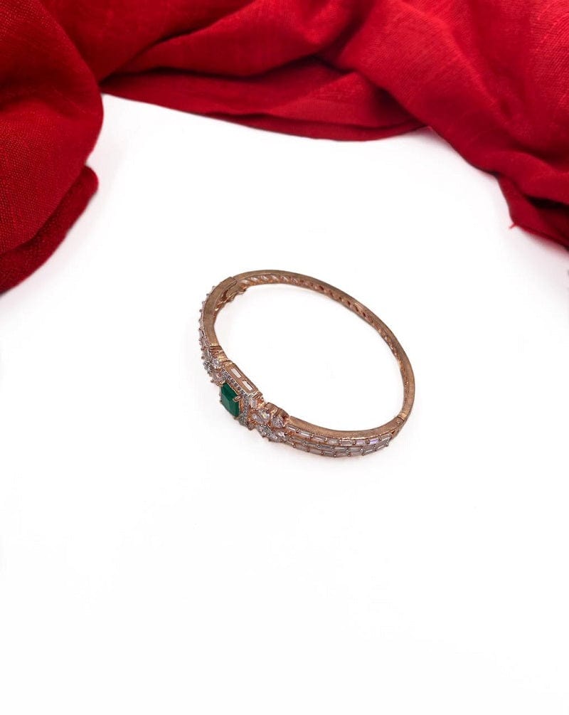 Italgem Stainless Steel and Rose Gold Link Bracelet