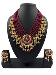 Designer Royal Look Jadau Polki Jewellery Necklace Set For Women Kundan Necklace Sets