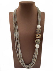 Designer Semi Precious Stone Labradorite Beads Necklace For Women By Gehna Shop Beads Jewellery