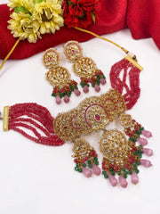 Exclusive Handcrafted Heavy Kundan Choker Necklace Set For Weddings By Gehna Shop Choker Necklace Set