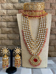 Gehna Shops Designer Heavy Kundan Bridal Jewellery Set For Weddings Bridal Necklace Sets