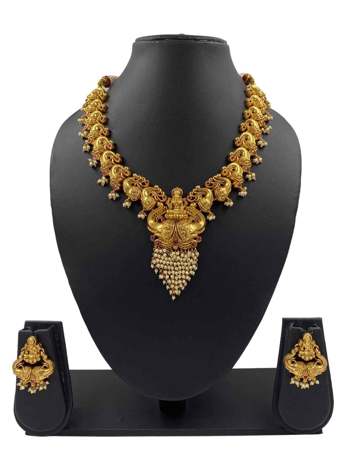 Buy South Indian Lakshmi Devi Temple Necklace Temple Jewelry