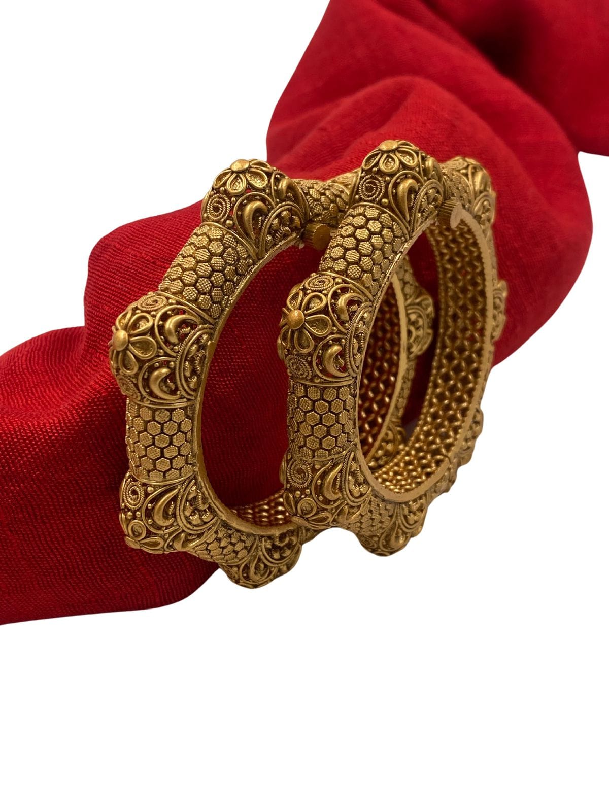 Gold Plated Traditional Gold Bangles For Women By Gehna Shop Antique Golden Bangles