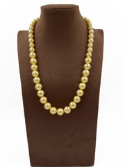 Golden Shell Pearls Beaded Necklace For Women By Gehna Shop Beads Jewellery